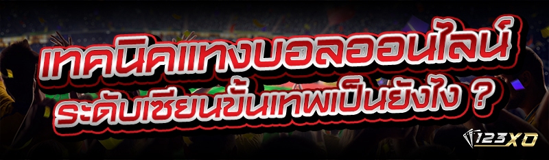 เทคนิค แทงบอลออนไลน์ ระดับเซียนขั้นเทพเป็นยังไง ?