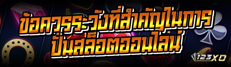 ข้อควรระวังที่สำคัญในการปั่นสล